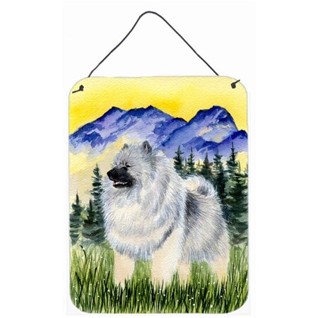 Carolines Treasures Keeshond Aluminium Metal Wall Or Door Hanging Prints SS8323DS1216